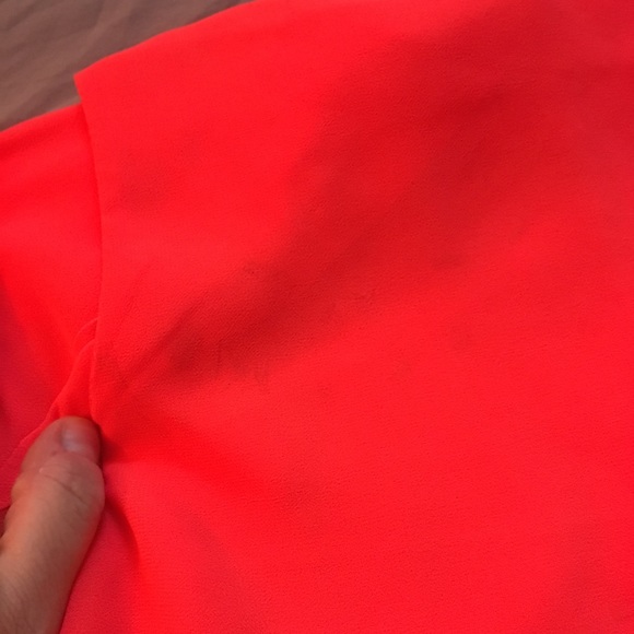 VGUC Sparkle & Fade neon coral tunic, sz S - Picture 4 of 5